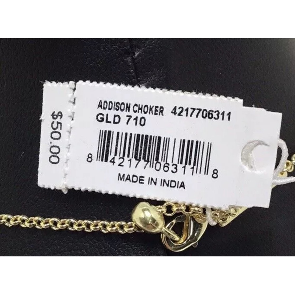 Kendra Scott Addison Adjustable Length Choker Necklace in Gold - Picture 4 of 7